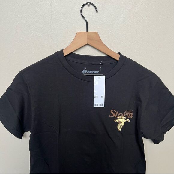 Urban Outfitters NWT Storm Golf Flockin T-Shirt Black Size Small - Picture 6 of 12